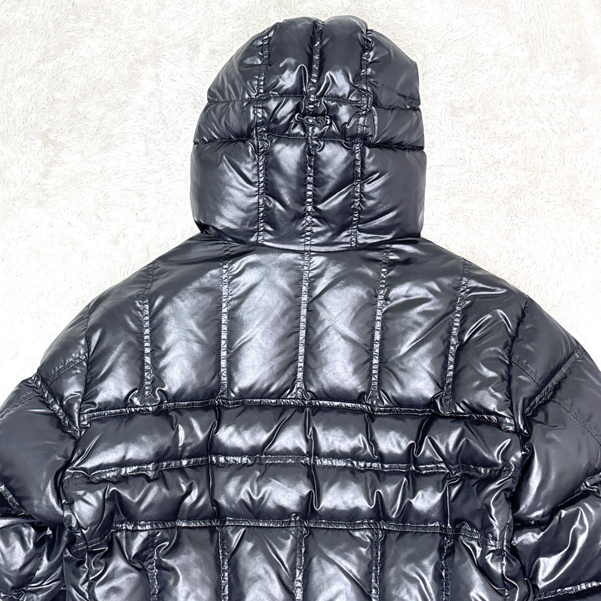 old UNIQLO ダウンジャケット 光沢 y2k 00s 短丈 L ウルトラライト