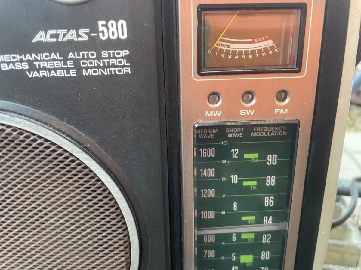 ラジオカセットレコーダー RT-580F 東芝 ACTAS-580 ラジカセ 現状品