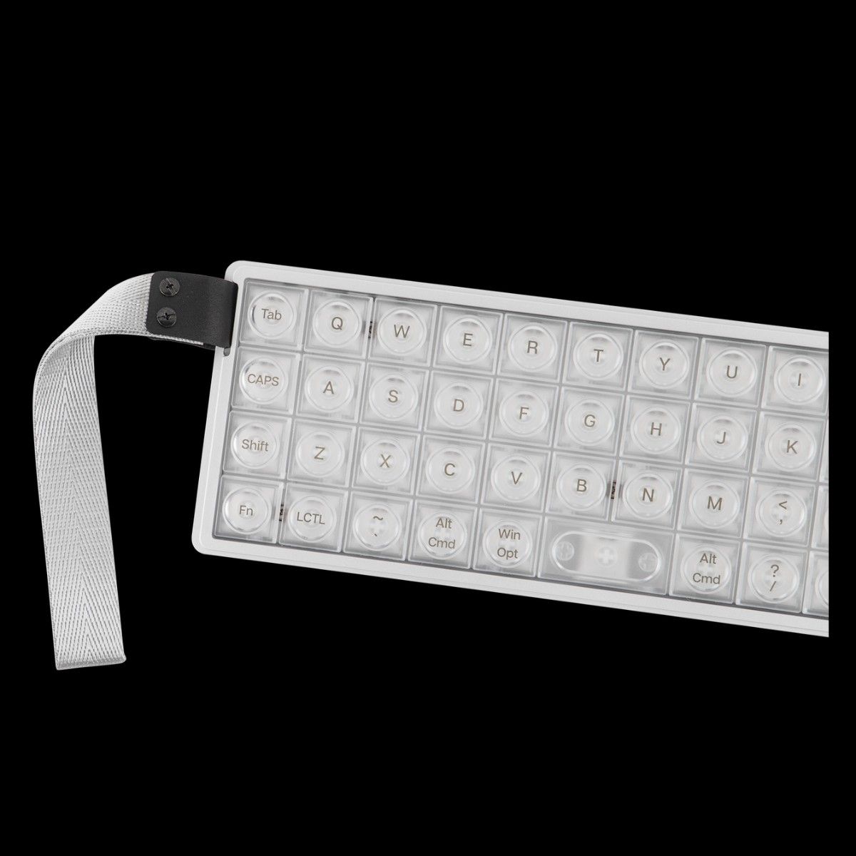 EPOMAKER Luma40 シルバー アルミメカニカルロープロファイル