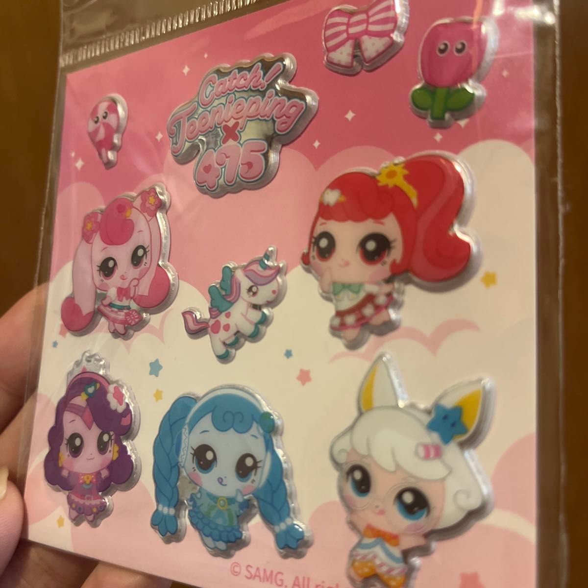 475】キャッチ ティニピン×475 ぷっくりキラキラシール [リリック