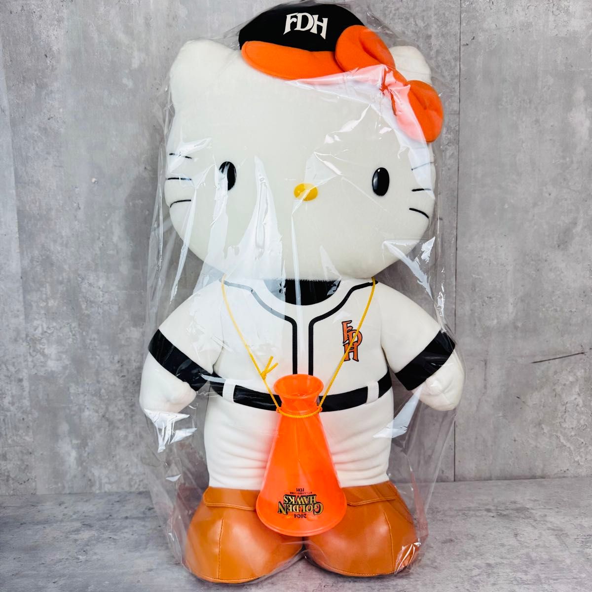 激レア 福岡ダイエーホークス キティちゃん ぬいぐるみ 約64㎝｜Yahoo