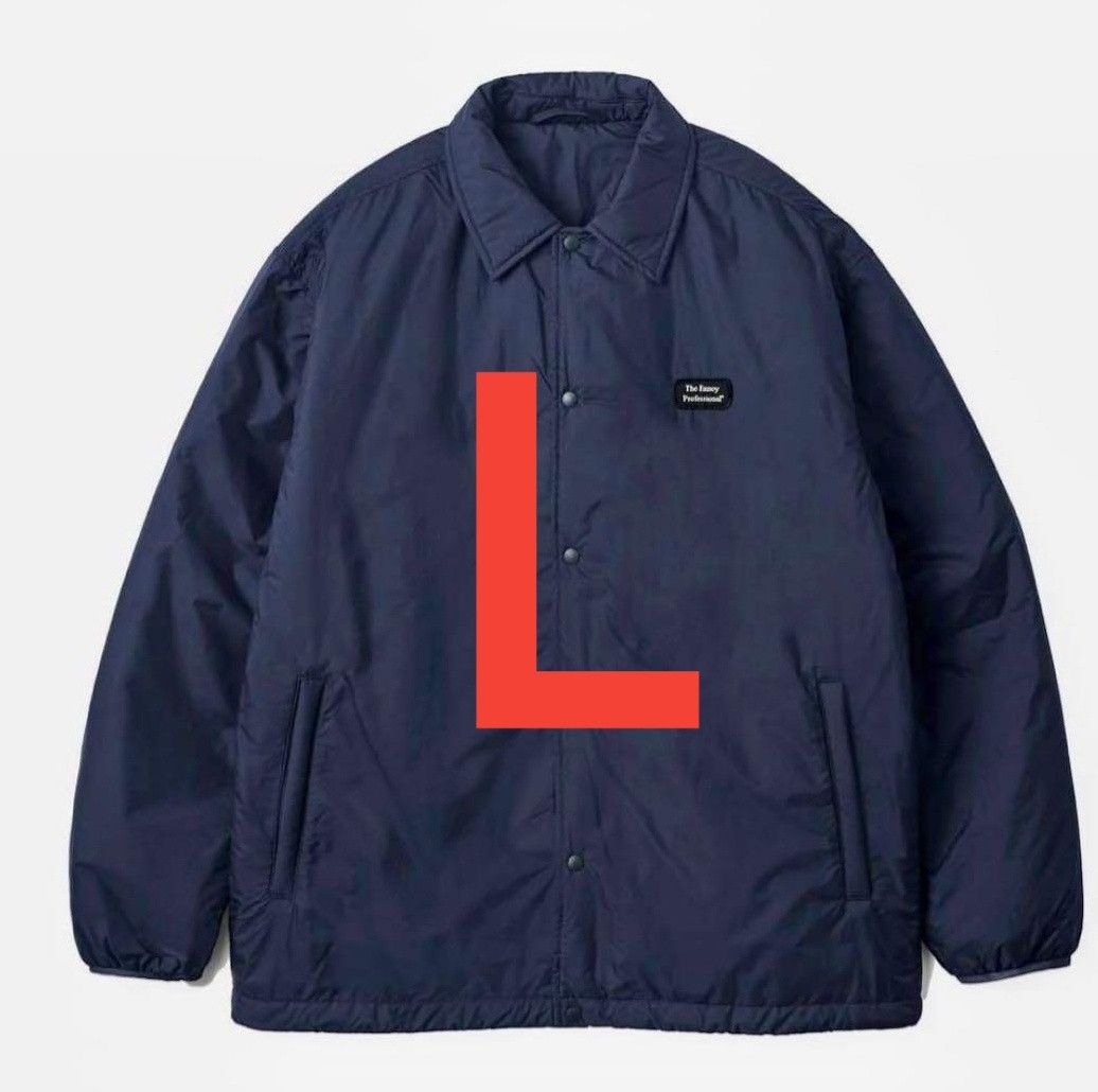 ENNOY エンノイ PADDED NYLON COACH JACKET ネイビー Lサイズ エンノイ
