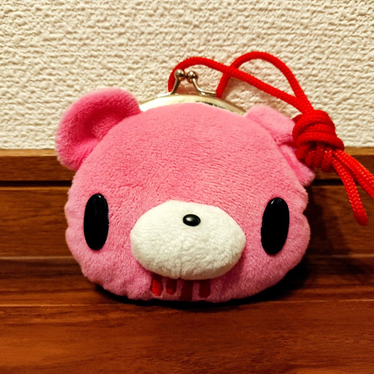 チャックスGP いたずらぐまのグルーミー がま口ケース ぬいぐるみ