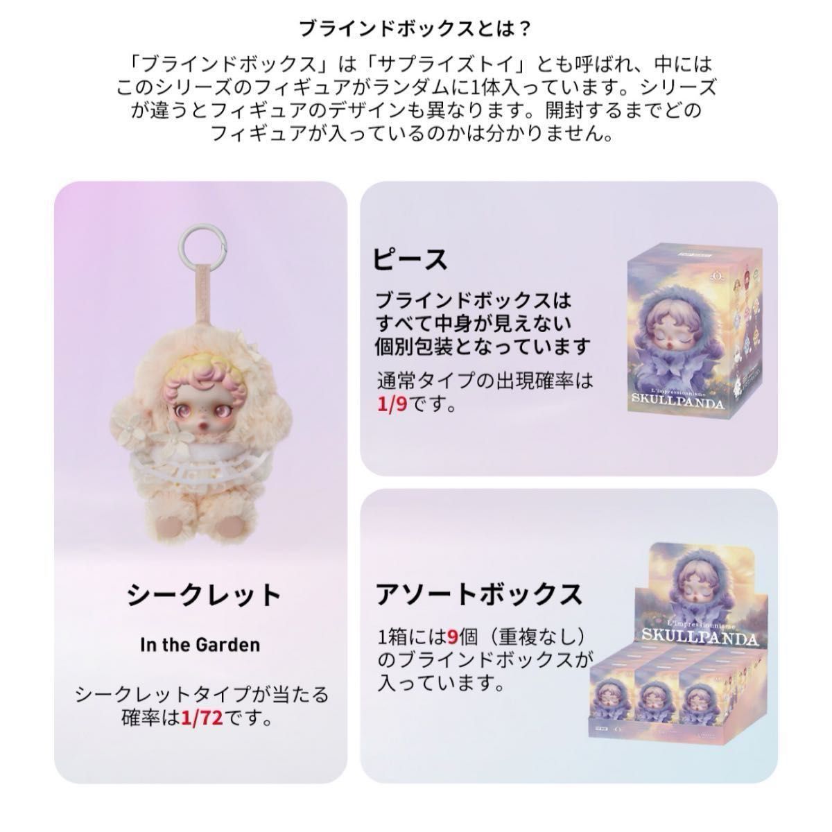 SKULLPANDA L'impressionnisme POP MART スカルパンダ 未開封 1