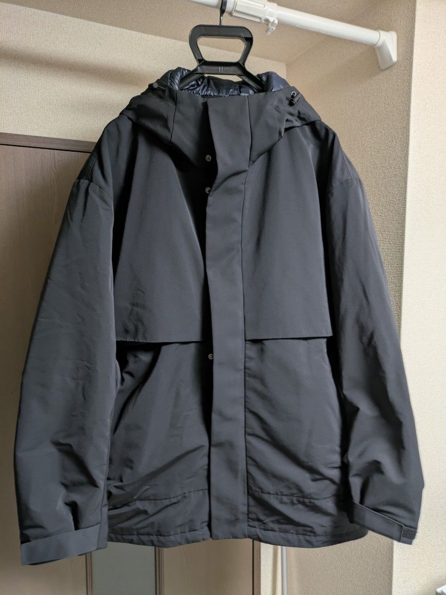 UNIQLO ＋J ハイブリッドダウン オーバーサイズパーカー ブラック XXL