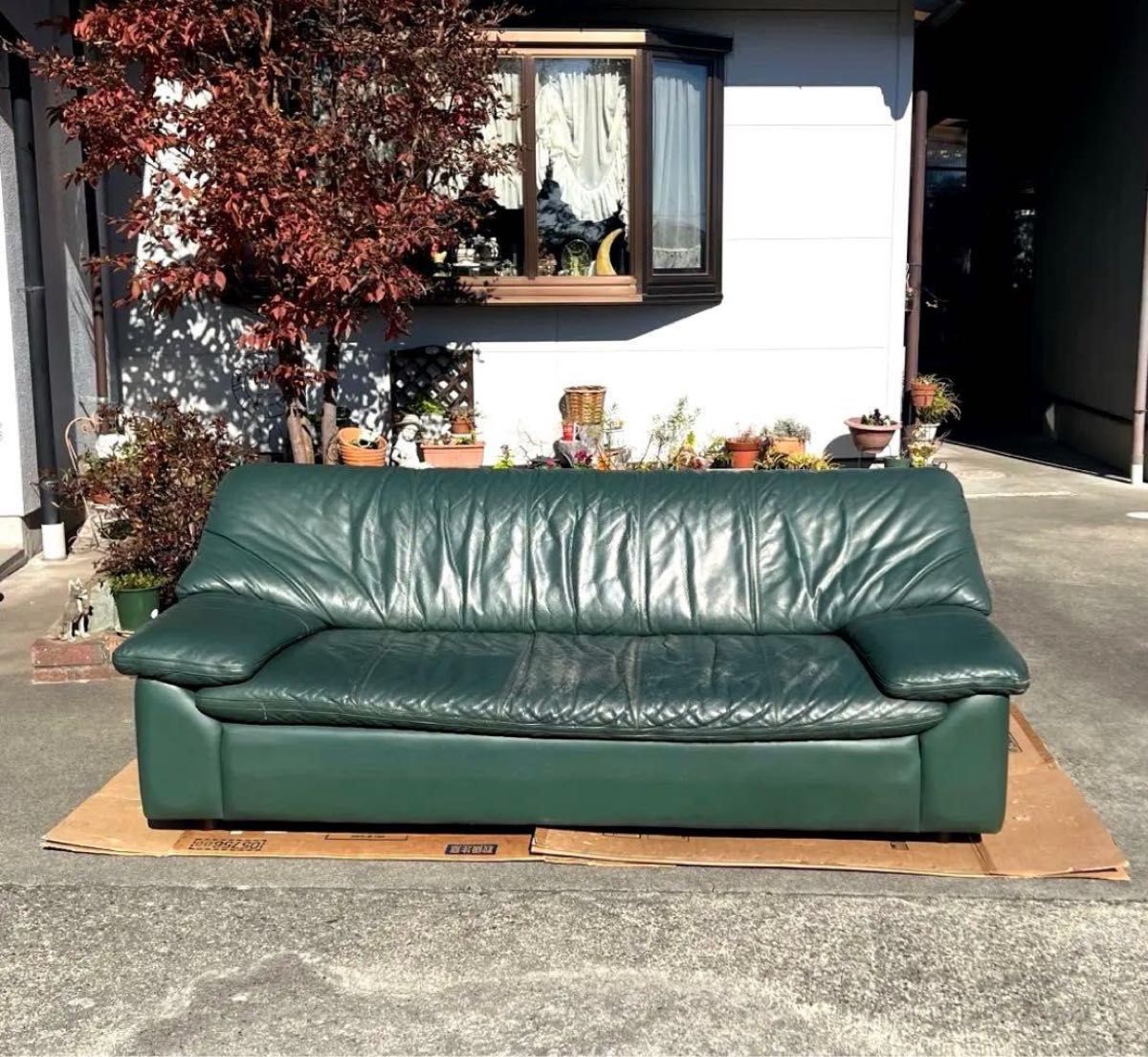 karimoku カリモク オールドカリモク ソファ 希少 深緑 99年製