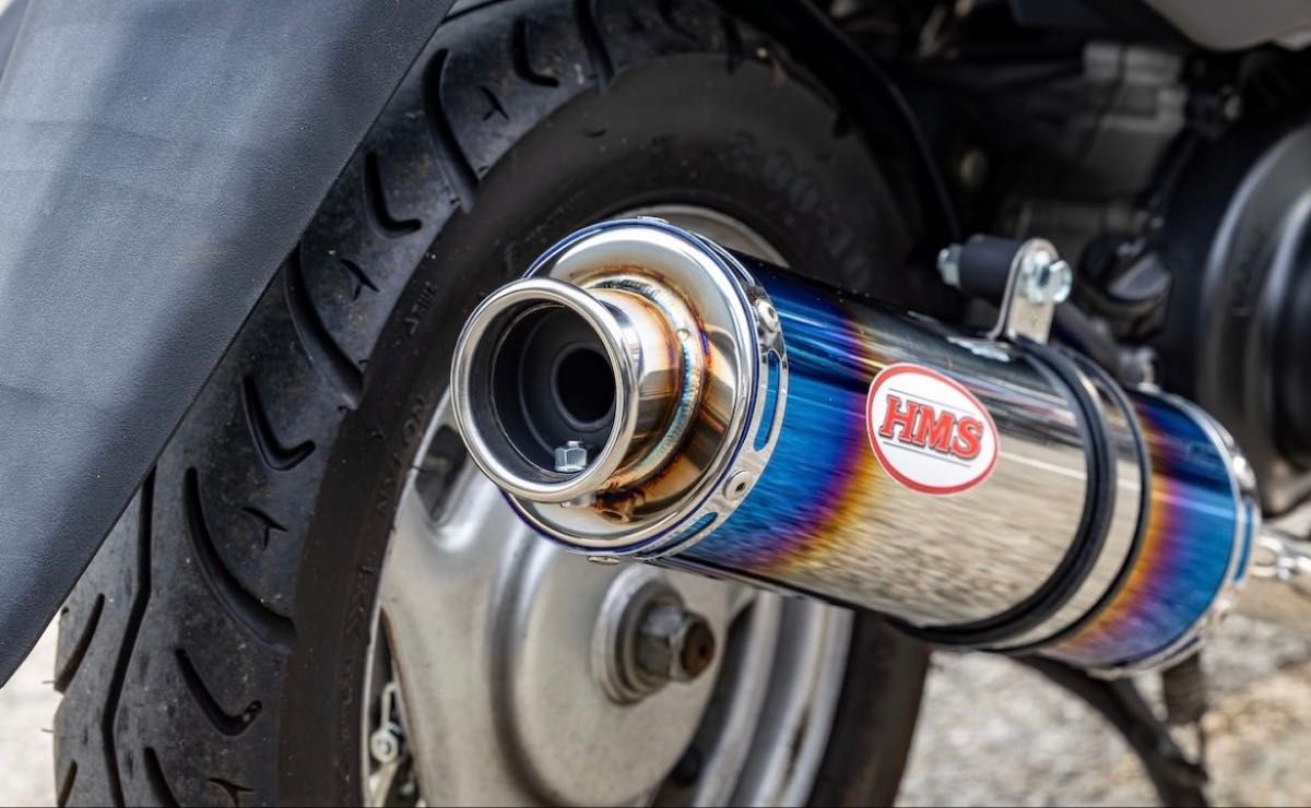 新商品 未使用 アドレスV50(JBH-CA44A) HMS製 B2Xマフラー ブルー