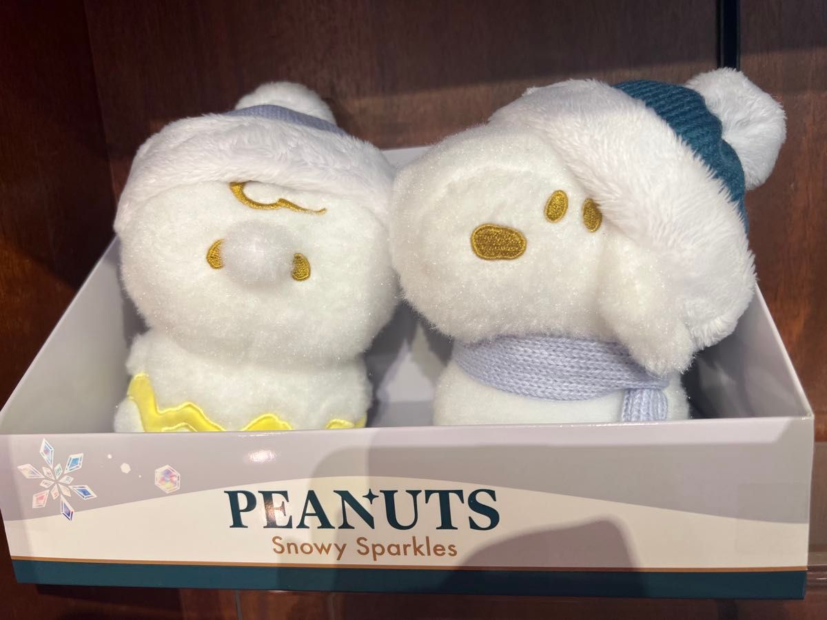 USJ 限定 スヌーピー チャーリーブラウン 雪だるま ぬいぐるみ セット