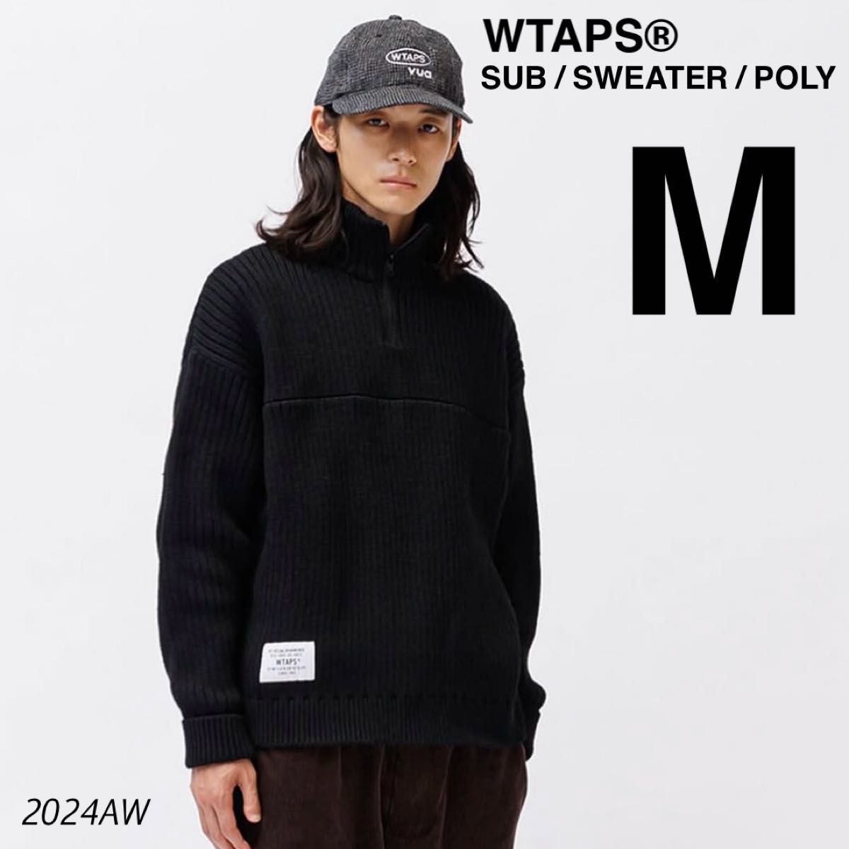 未使用 24AW WTAPS ダブルタップス リブ編み ハイネック ニット