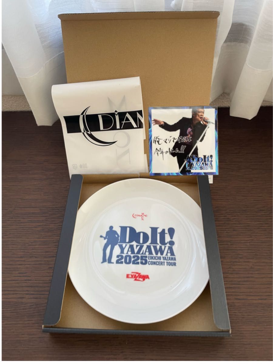 矢沢永吉 Do It YAZAWA 2025ツアープレート 箱 非売品ステッカー