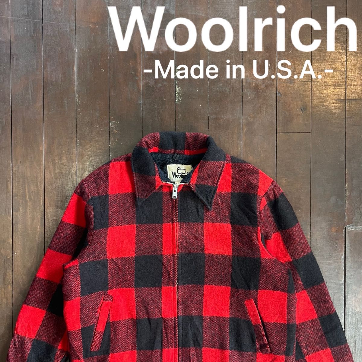 USA製 【Woolrich ウールリッチ】バッファローチェックウール