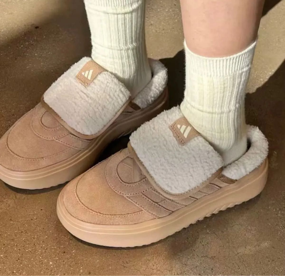 韓国限定】adidas アディダス24㎝サボサンダル 新品未使用 ブラウン