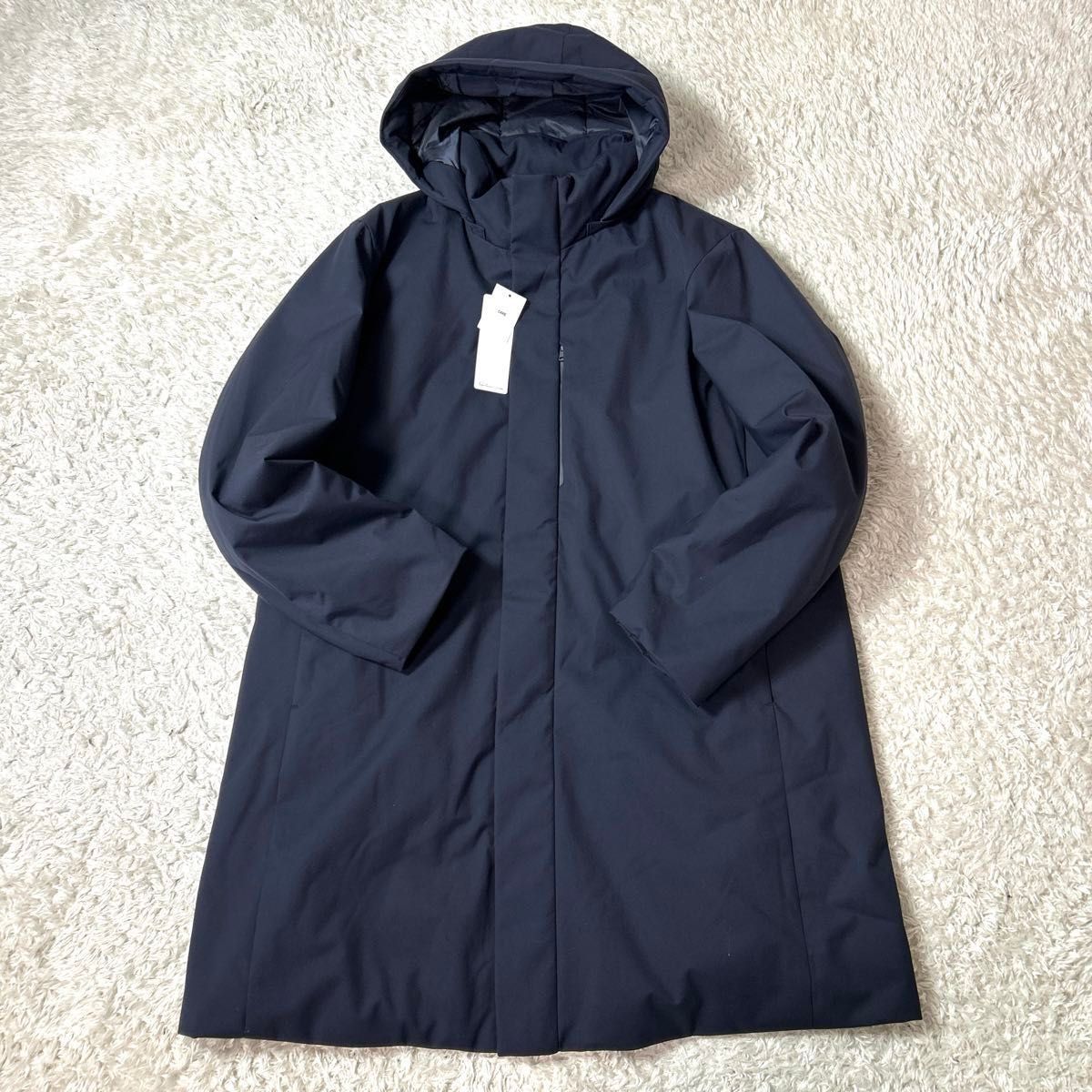 新品タグ付き】UNIQLO ハイブリッドダウンコート ネイビー XXL メンズ