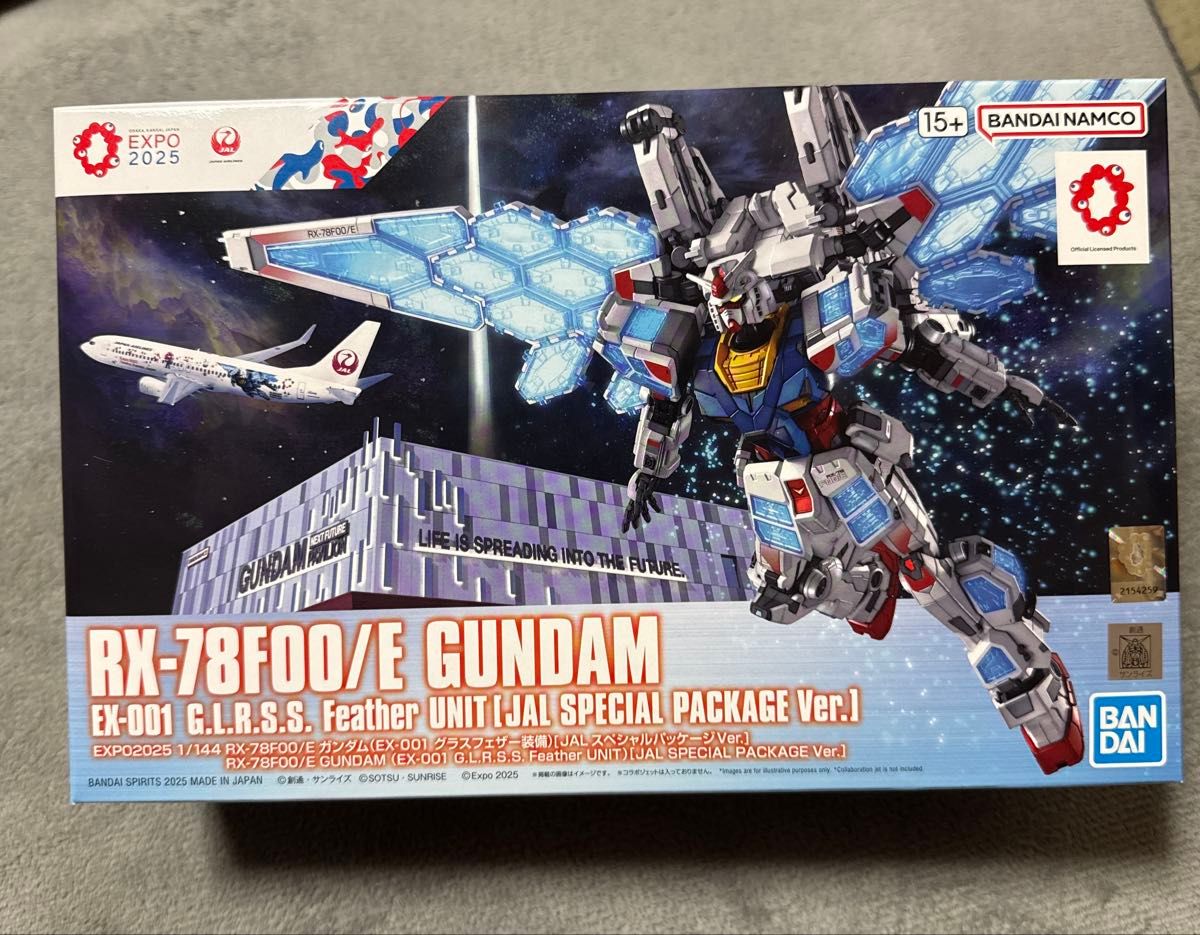 JAL特別仕様 RX-78F00/E GUNDAM 万博コラボ 限定品3点セット EXPO2025