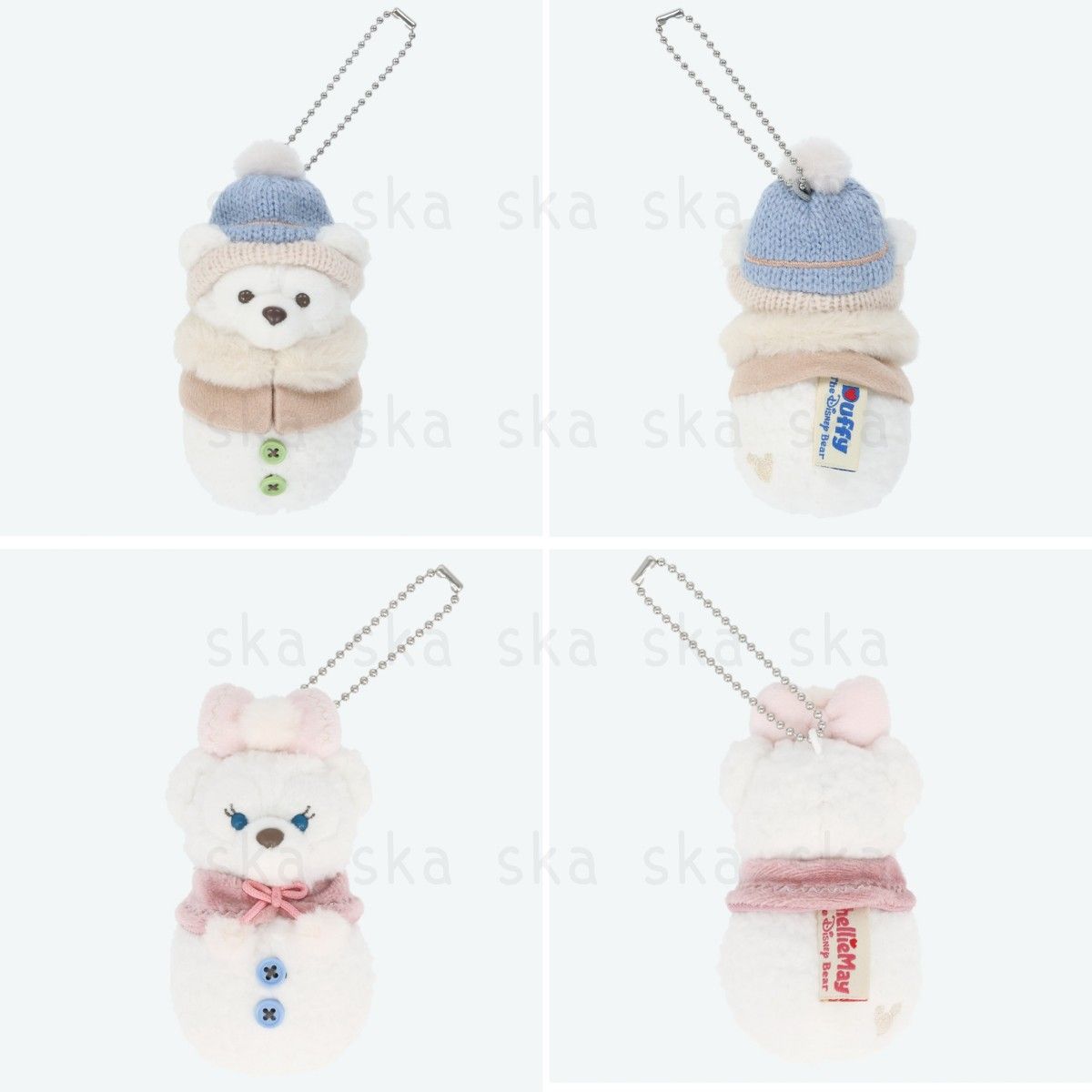 ダッフィー シェリーメイ ぬいぐるみチャーム シークレットオブスノー