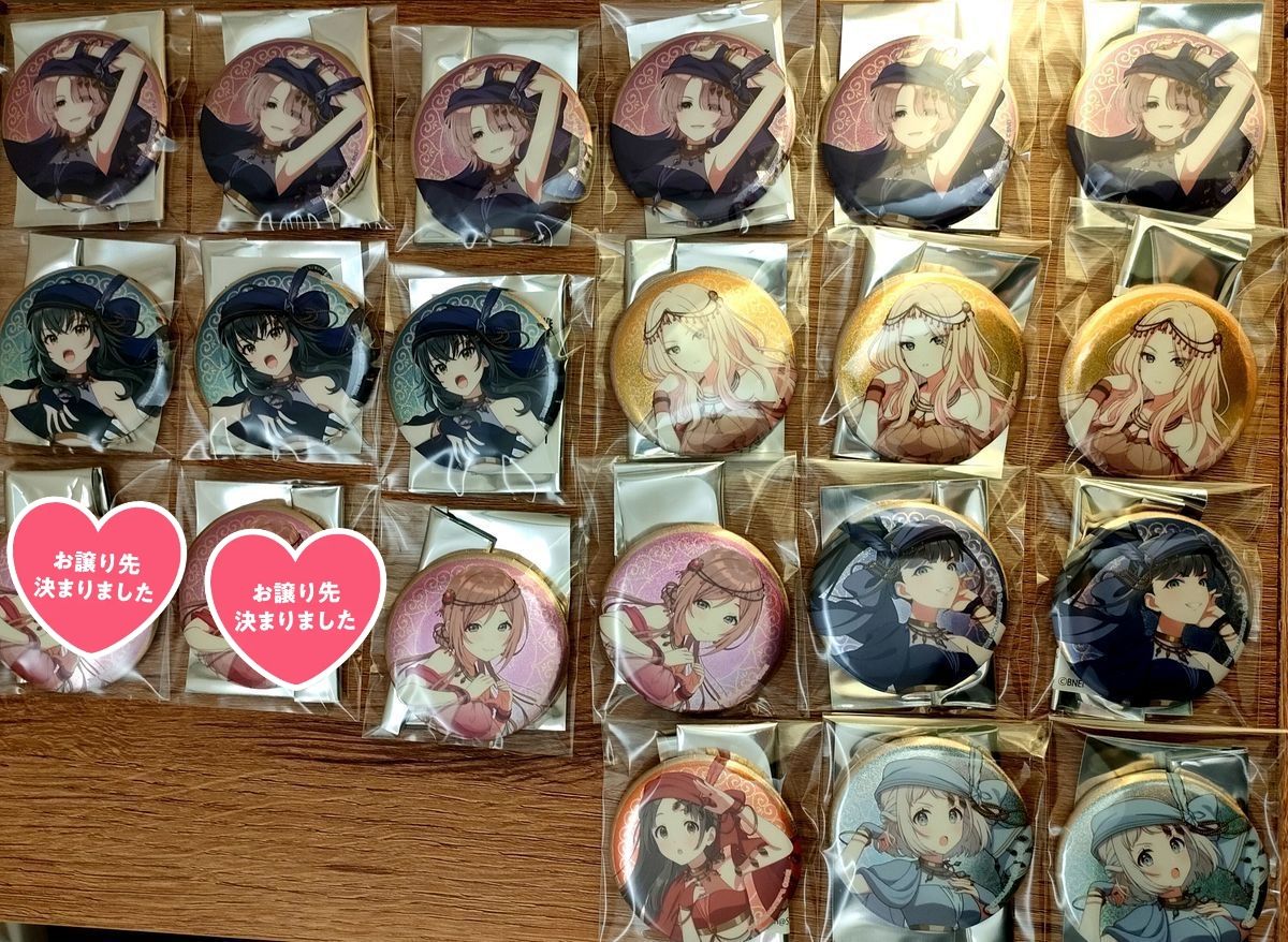 学園アイドルマスター 学マス アニメイトカフェ アニカフェ 缶バッジ