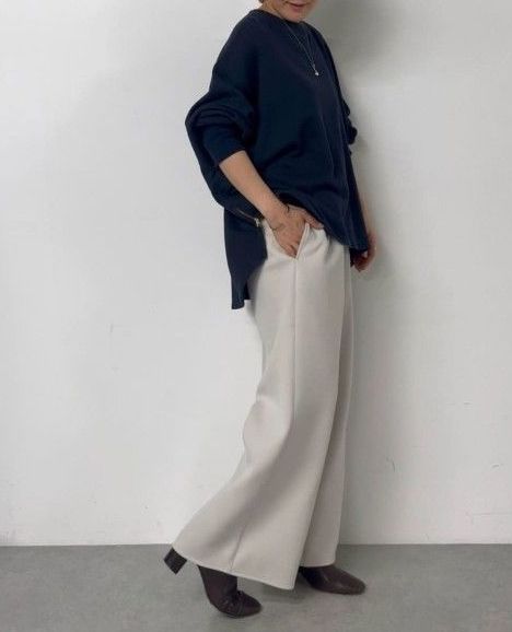 今季新品 ビアズリー リップルダンボール ウェストリブパンツ 0S 灰