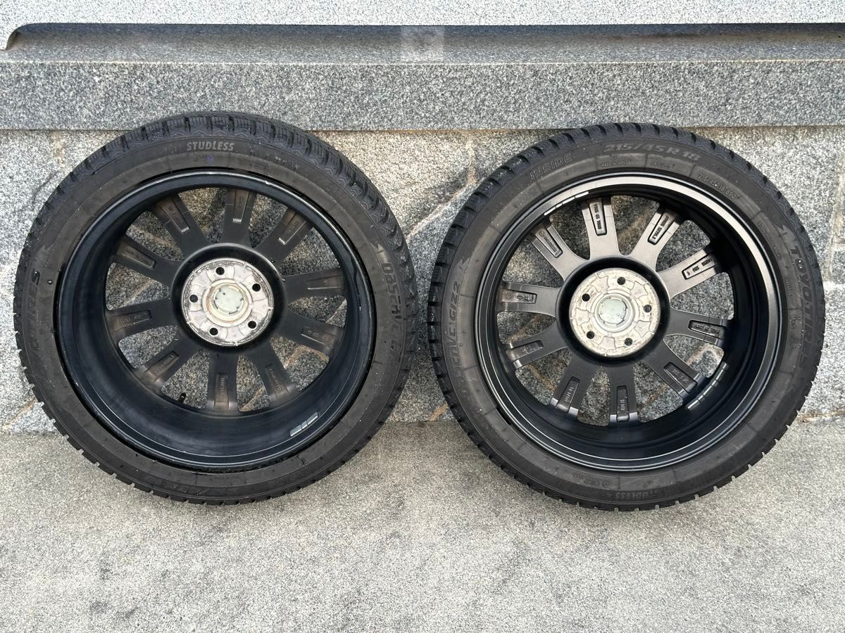 美品】MAZDA3純正オプションホイール（マットブラック）＋トーヨー