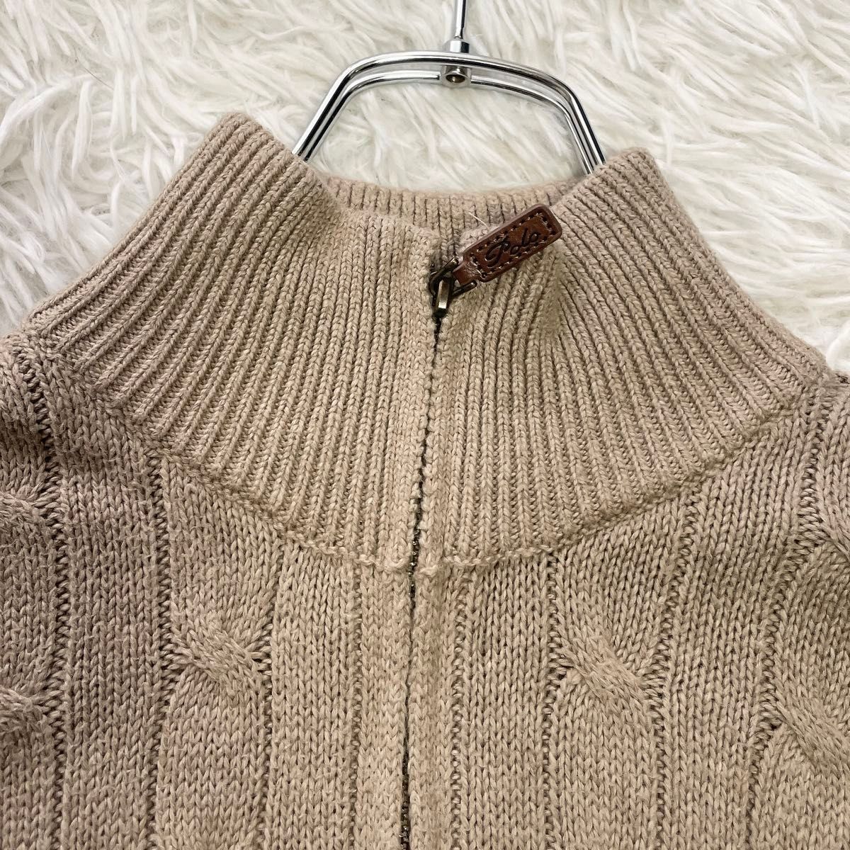POLO RALPH LAUREN ポロラルフローレン ハーフジップケーブルニット
