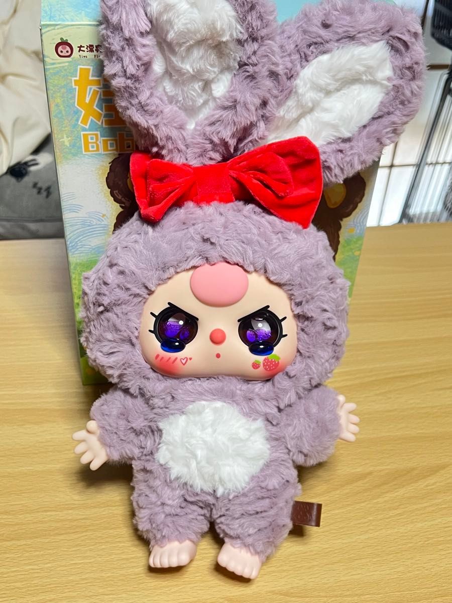 公式 Baby Three 初代400% シークレットレア 立ち耳うさぎ 紫 オイル目