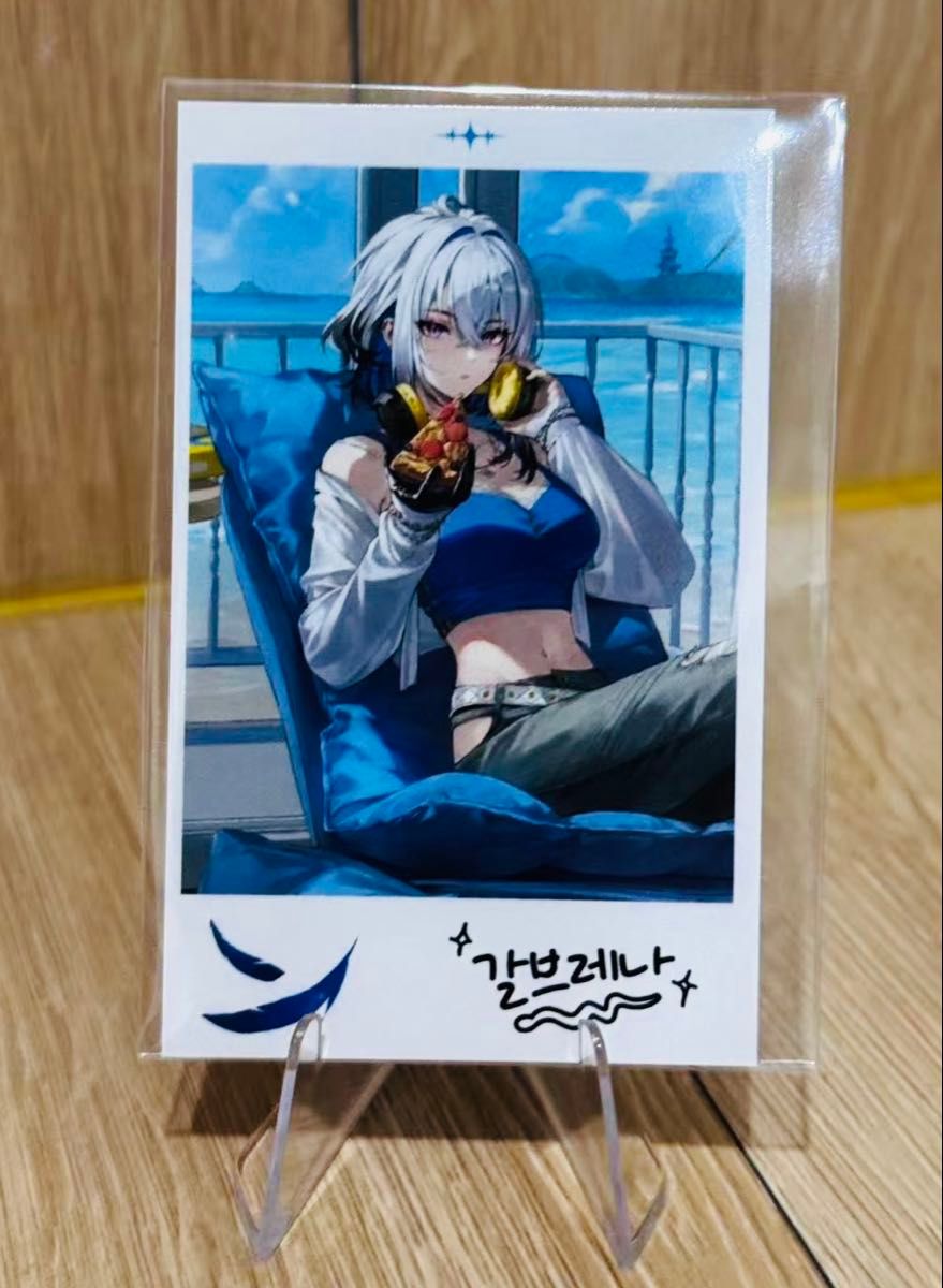 鳴潮 ガルブレーナ ポラロイドカード パンオリムピザ コラボ 韓国限定