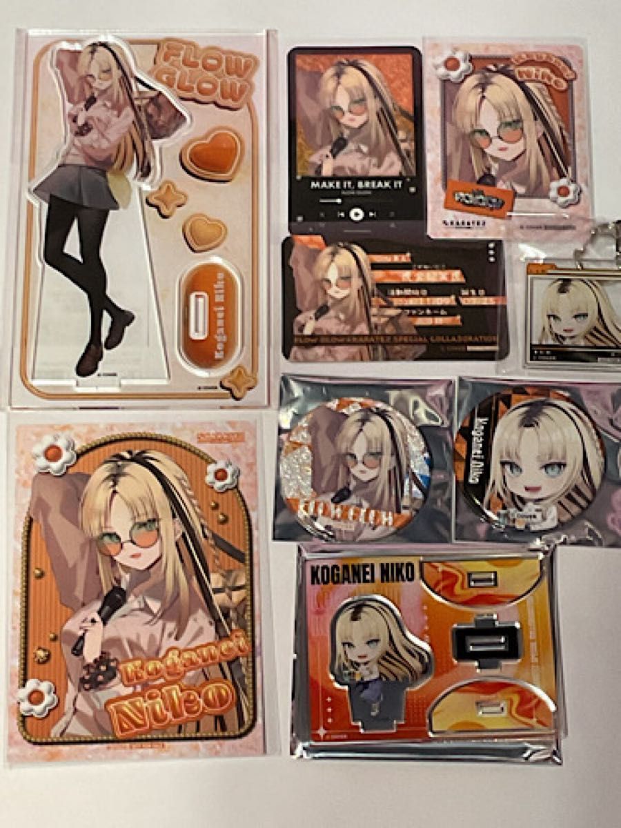 ホロライブ FLOW GLOW 虎金妃笑虎 カラオケの鉄人 コラボグッズセット