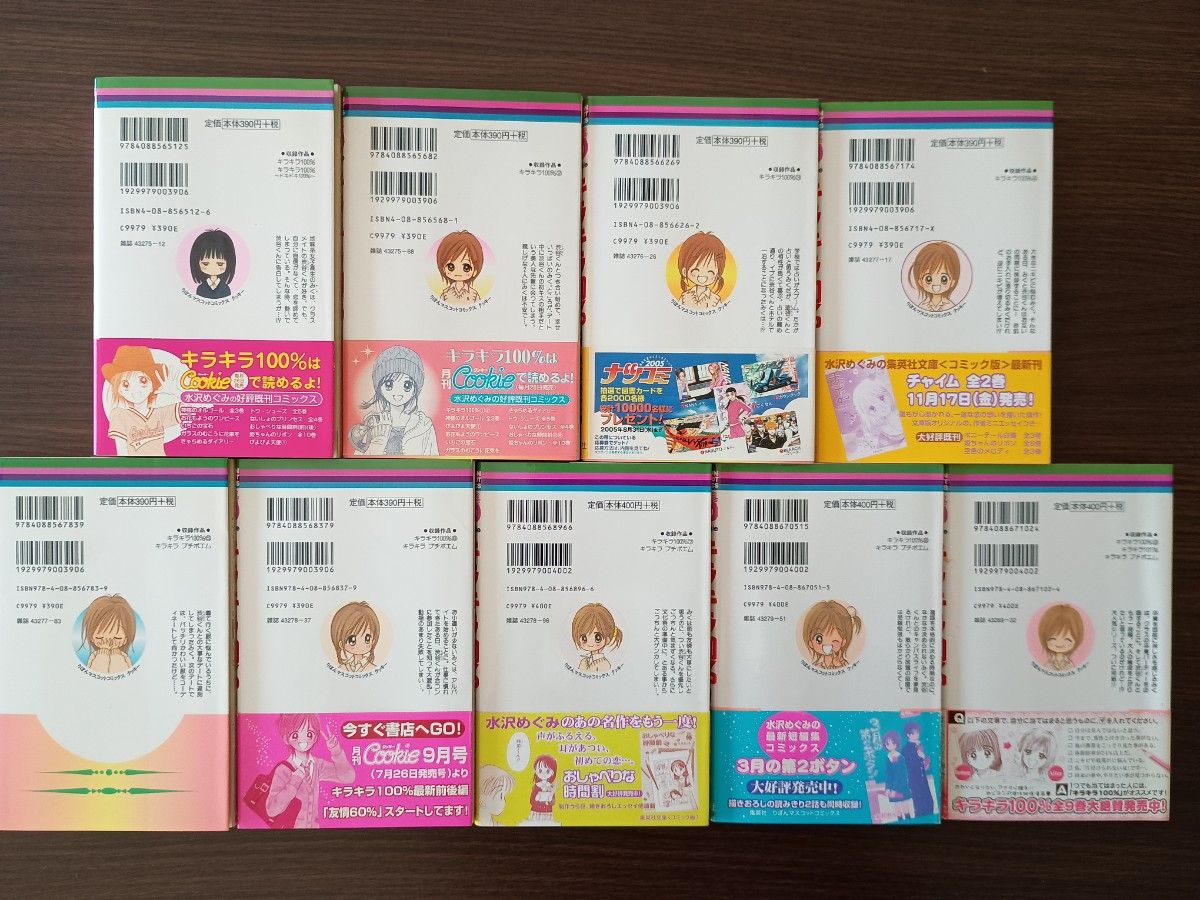 水沢めぐみ キラキラ100% 1〜9巻 全巻セット まとめ売り｜Yahoo!フリマ