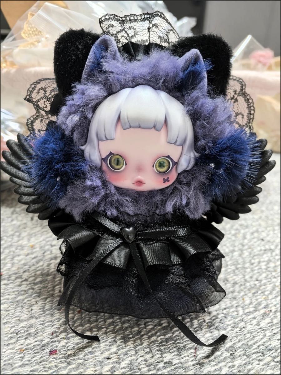 スカルパンダ 着せ替え コスチューム 黒猫耳2点セット｜Yahoo!フリマ