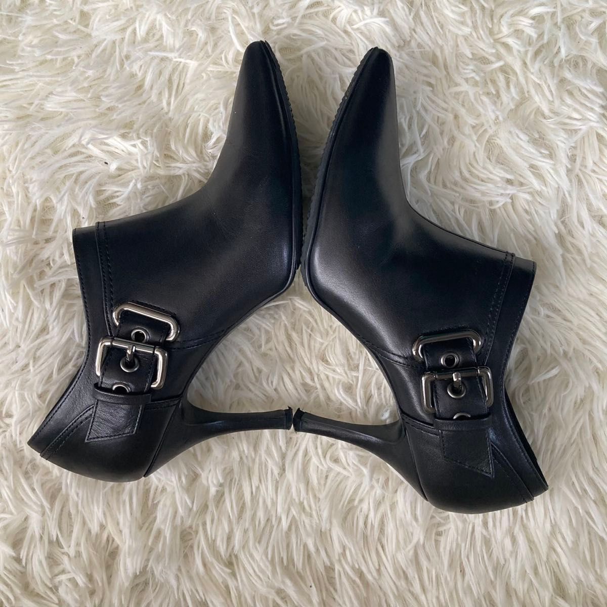 美品 DIANA ダイアナ ショートブーツ ブーティ 23 5cm ヒール8cm