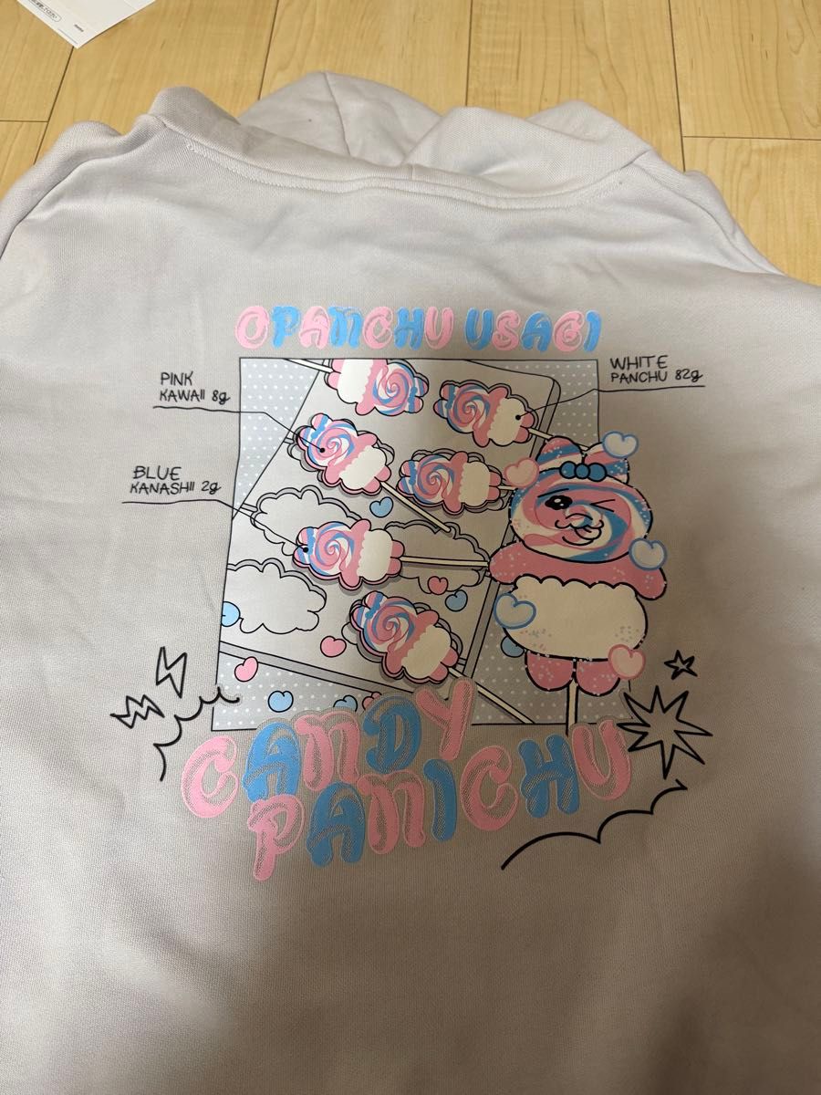 おぱんちゅうさぎ タワレコ popup CANDY PANICHUプルオーバー パーカー