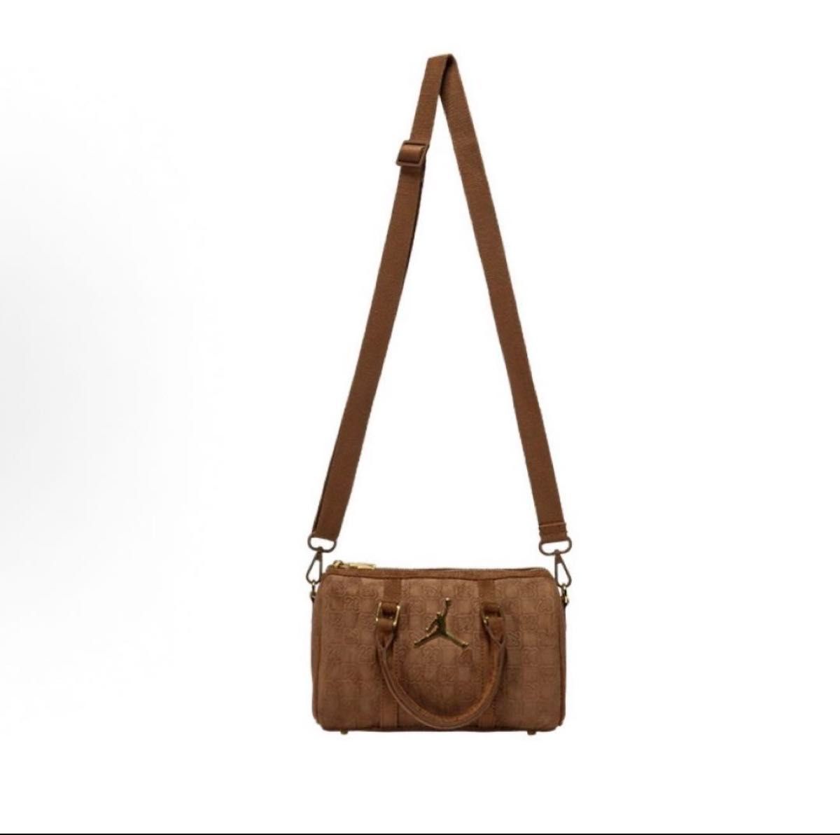 海外限定 Jordan モノグラム ボストンバッグ ライト ブラウン｜Yahoo