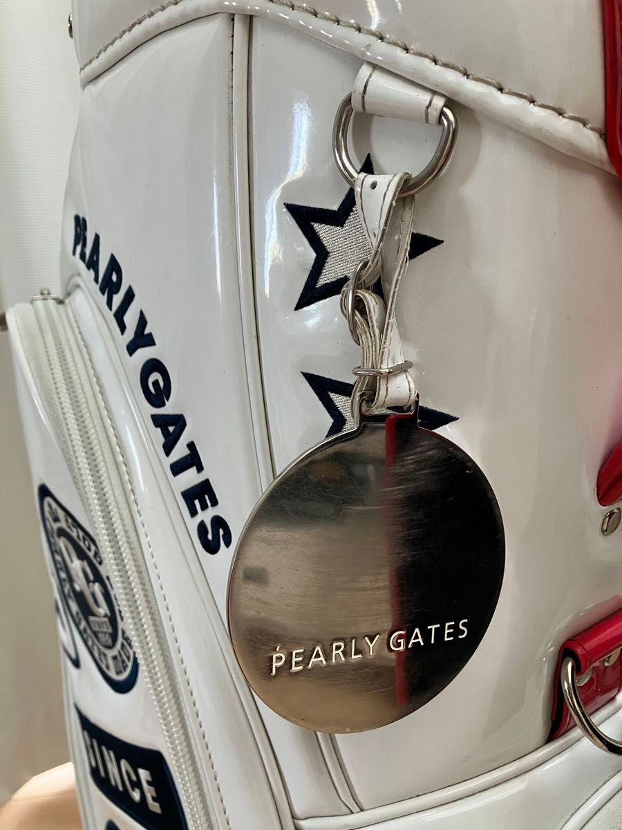 パーリーゲイツ キャディバッグ 30周年限定 ホワイト ネイビー ゴルフ