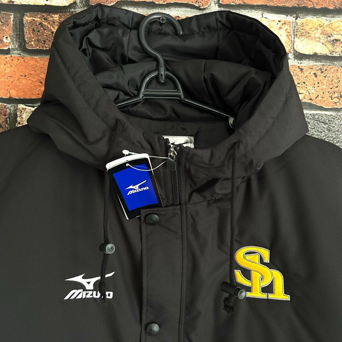 新品 ソフトバンクホークス ベンチコート MIZUNO グランドコート