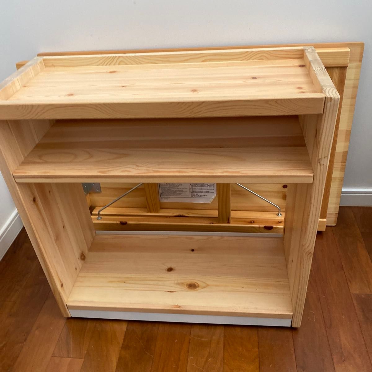 MUJI 無印良品 パイン材テーブル・折りたたみ式 幅80 /パイン材デスク