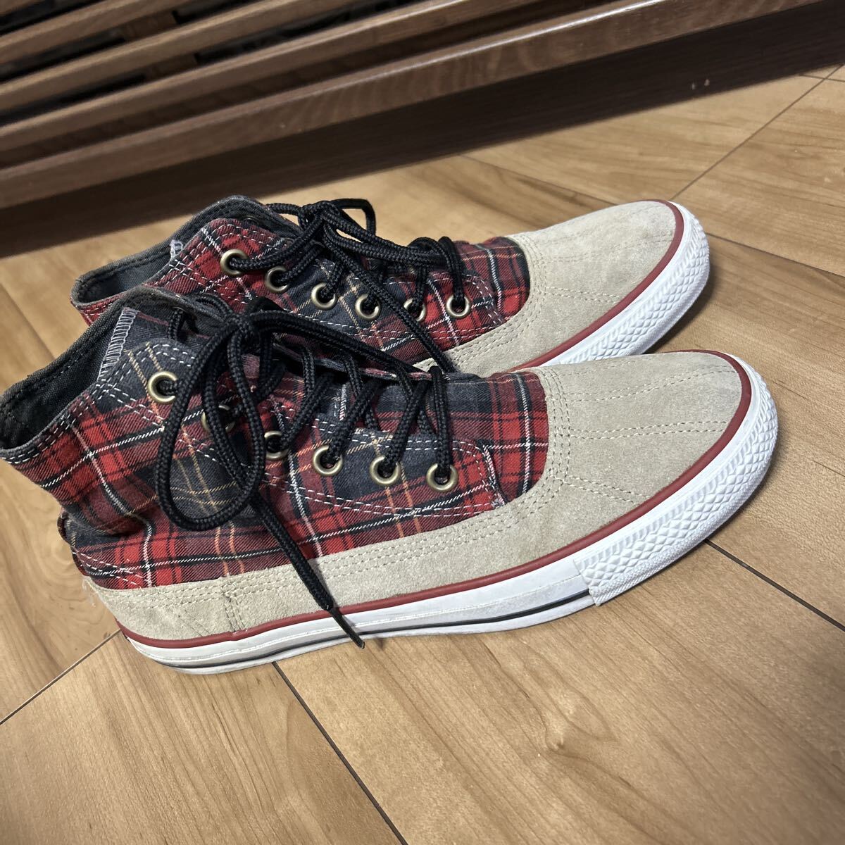 CONVERSE オールスター タータンチェック 25 5cm コンバース
