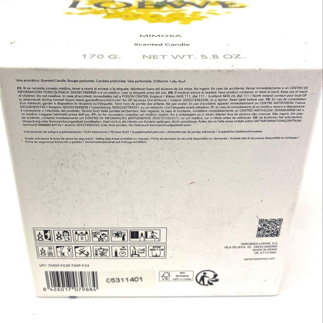 5401 新品未開封 人気 ロエベ キャンドル MIMOSA 170g