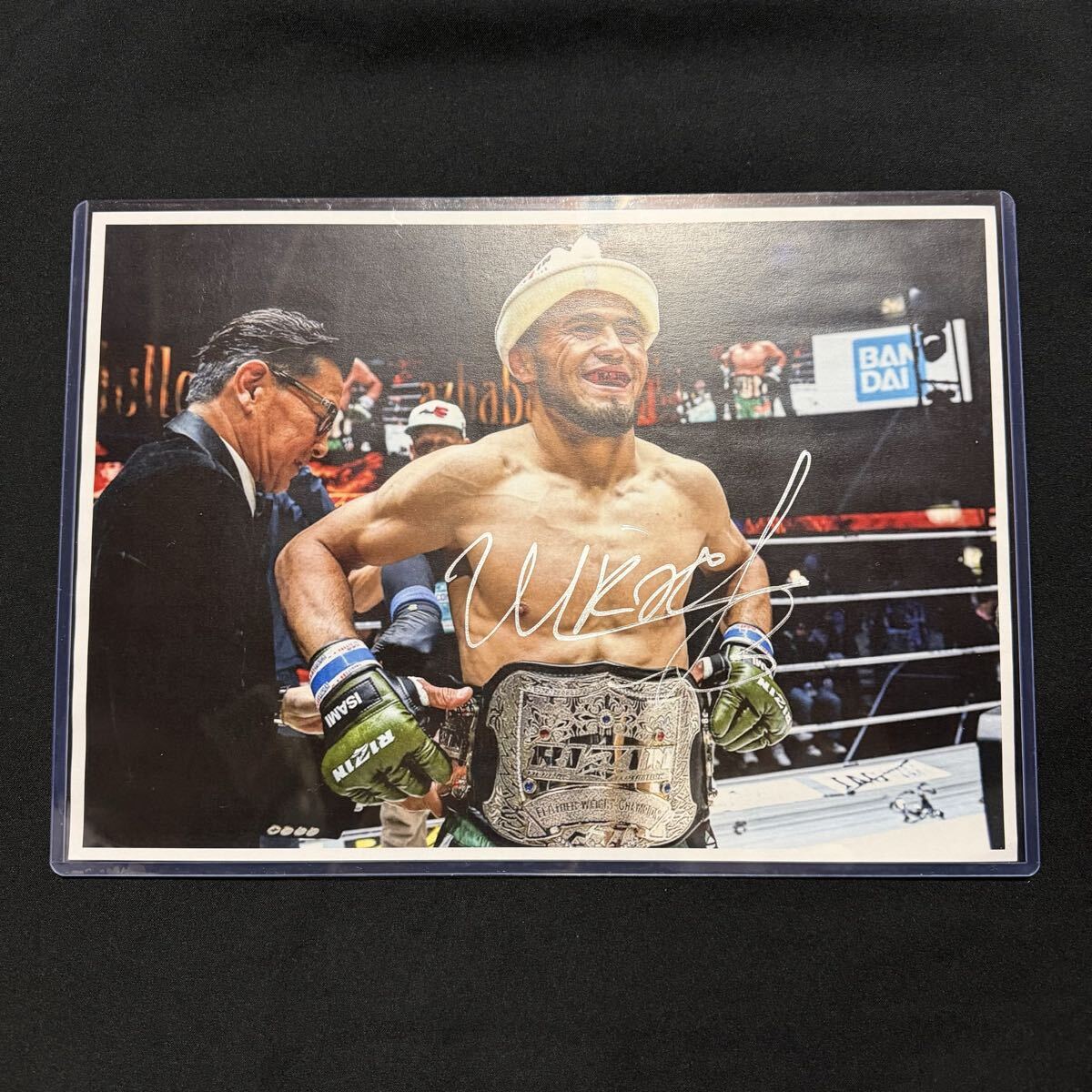 ラジャブアリ・シェイドゥラエフ 直筆サイン A4 RIZIN [ 朝倉未来 平本