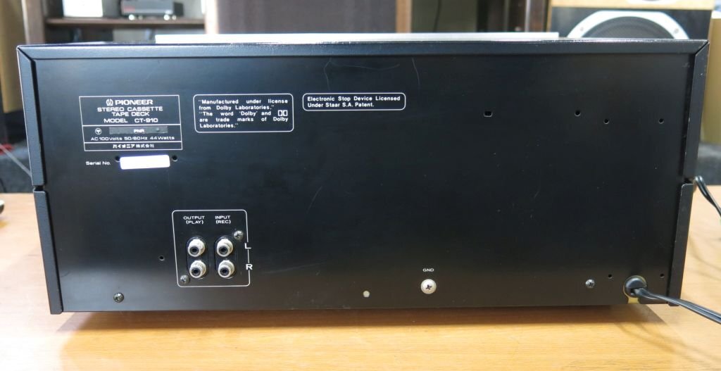 Pioneer パイオニア CT-910 カセットデッキ本体 PIONEER CT-910