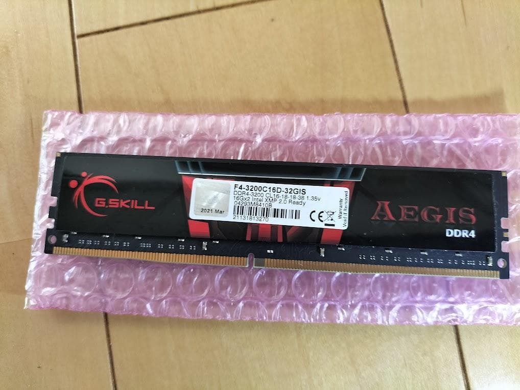 G SKILL Aegis DDR4 16GB 3200MHz｜Yahoo!フリマ（旧PayPayフリマ）