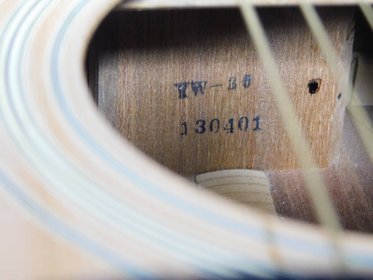 Yamaki YW-35 アコースティックギター 白濁あるも音は健在 キズ少ない