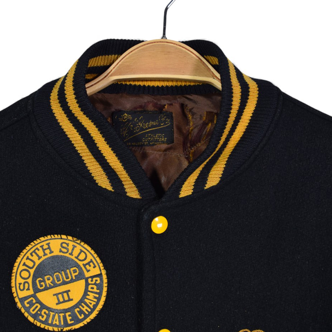 50s 60s H A GREENE CO ヴィンテージ アワードジャケット 袖レザー