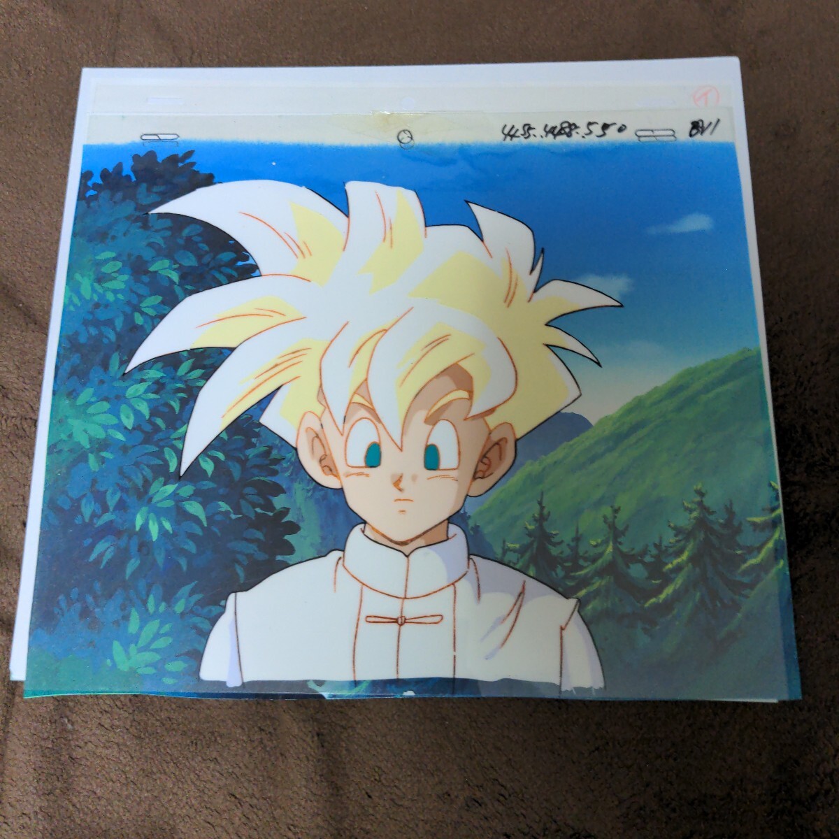 ドラゴンボールZ セル画 孫悟飯 直筆背景 動画 まんだらけ保証書付
