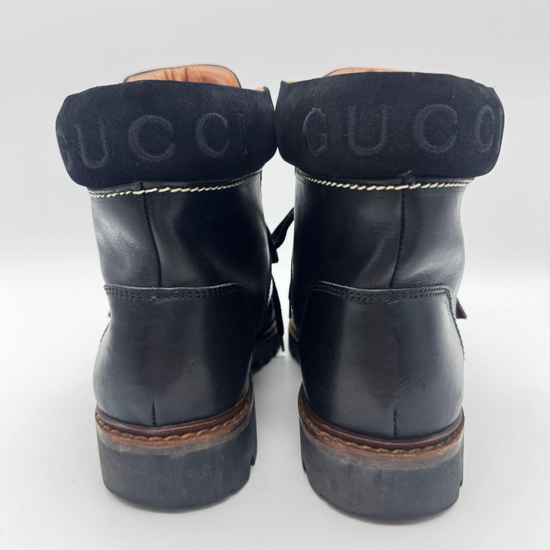 GUCCI グッチ ショート ブーツ レザー 革靴 ハイカット マウンテン