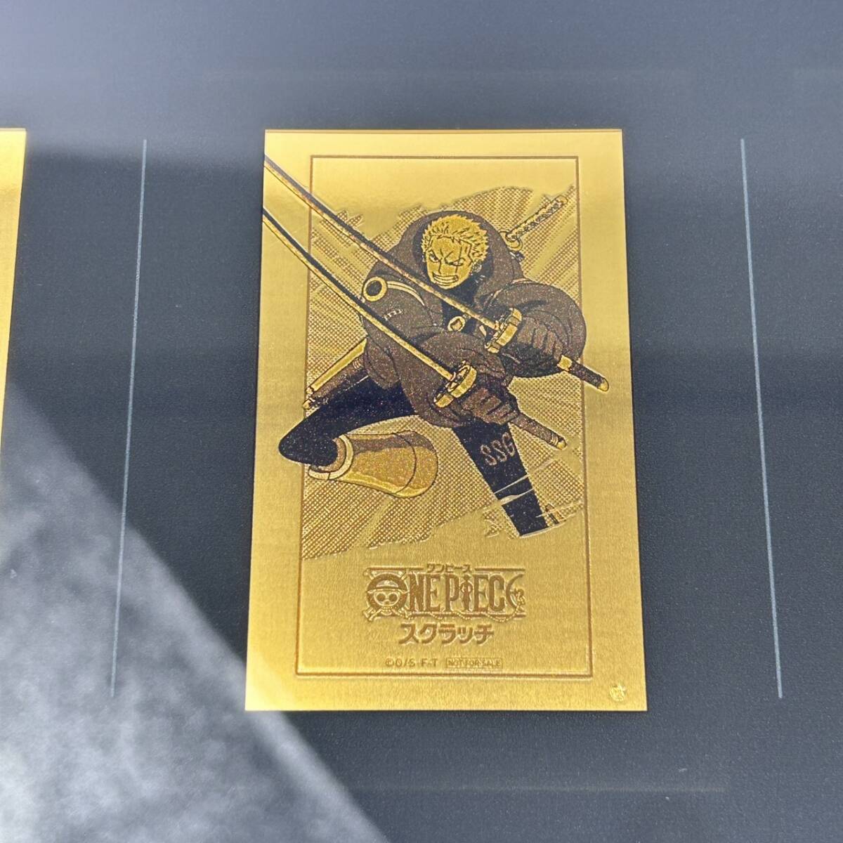 F14739 ONEPIECE ワンピース スクラッチ 純金製オリジナルイラスト