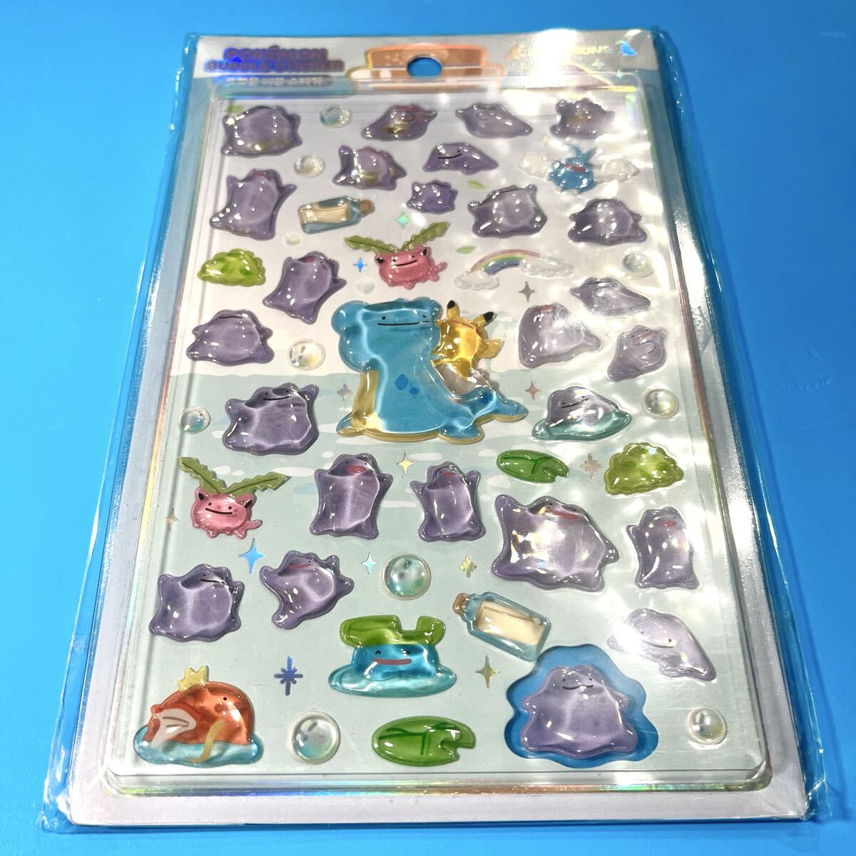 ポケモン 韓国 ぷくぷく ボンボンドロップ シール ステッカー メタモン
