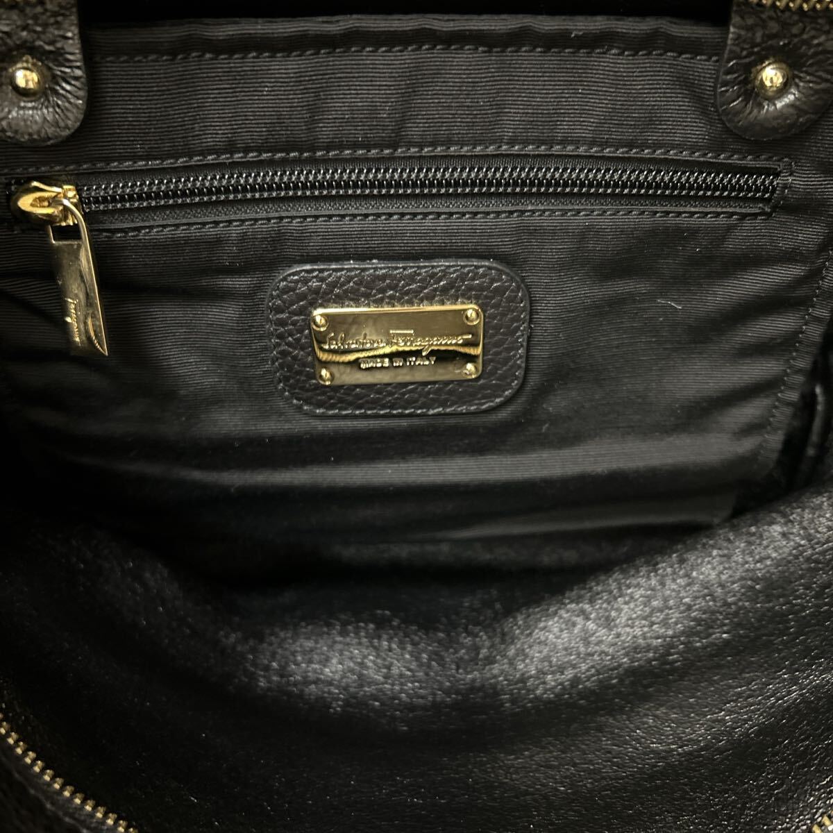 専用】wし37 SalvatoreFerragamo 2wayレザーバッグ 黒 専用】wし37