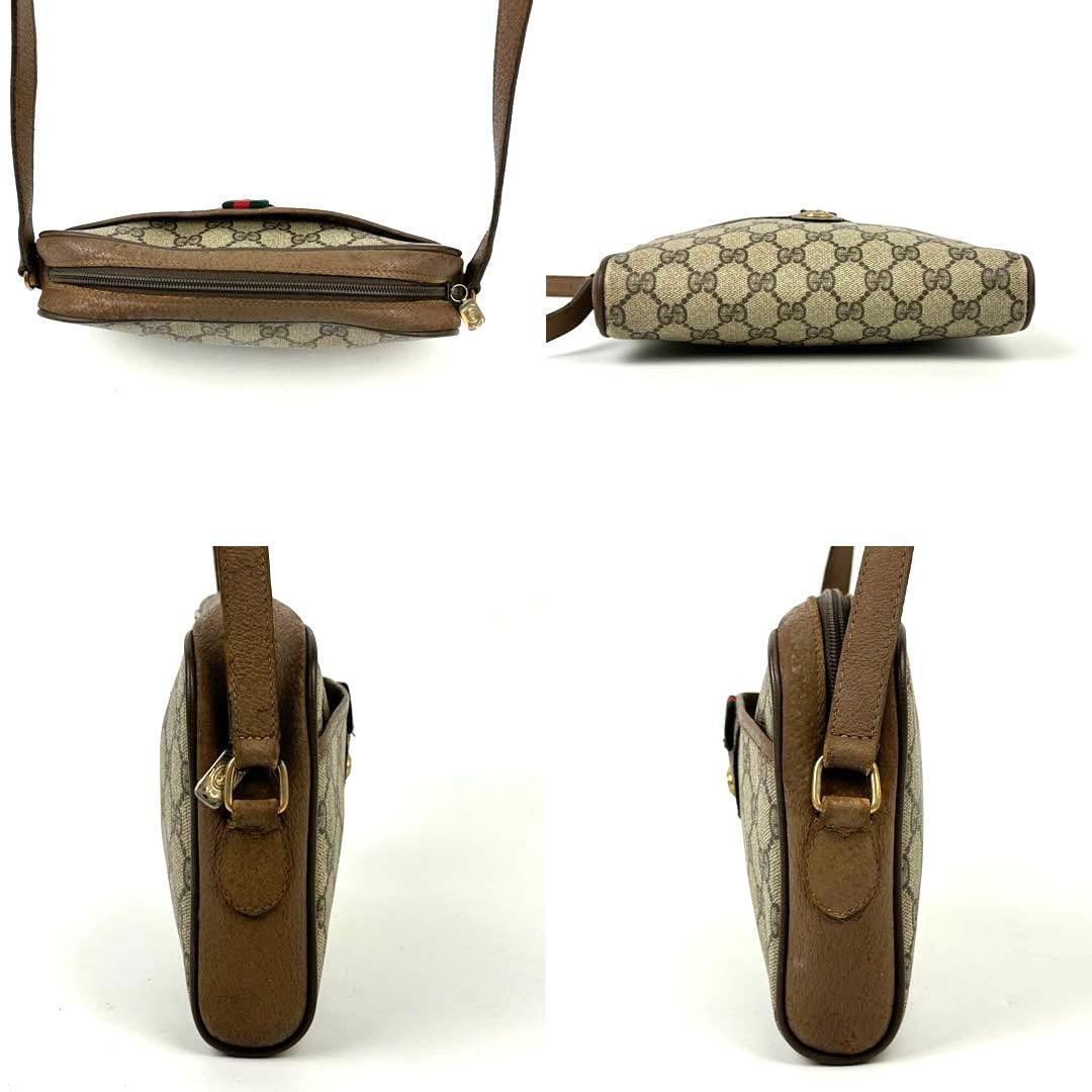 美品 GUCCI グッチ ショルダーバッグ クロスボディ 肩掛け 斜め掛け GG