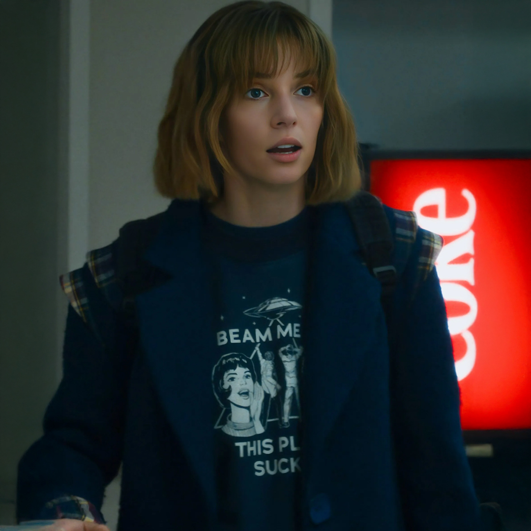 M ストレンジャーシングス スウェット STRANGER THINGS ロビン ROBIN