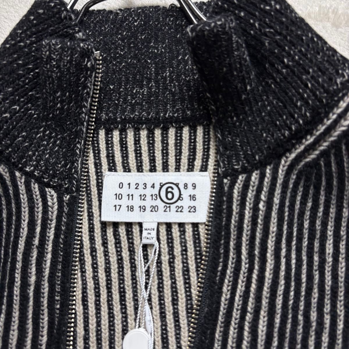 未使用タグ付 MM6 Maison Margiela ドライバーズニット ダメージ