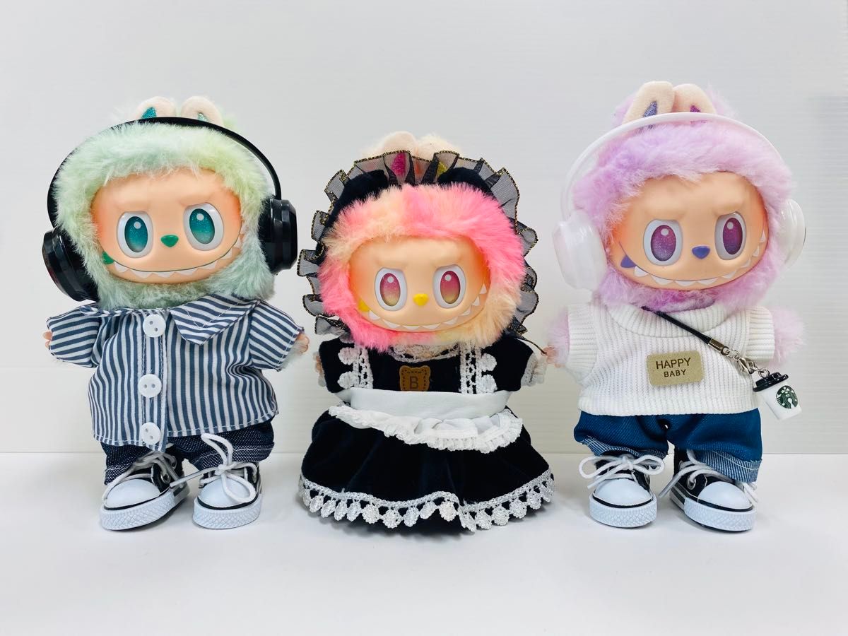 メイド服 ラブブ服 メイド服 大人気 17cmぬいぐるみ 着せ替え